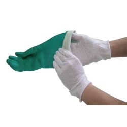 Cotton inspector gloves, light thickness for women 