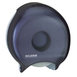 Distributeur de papier toilette de format jumbo.