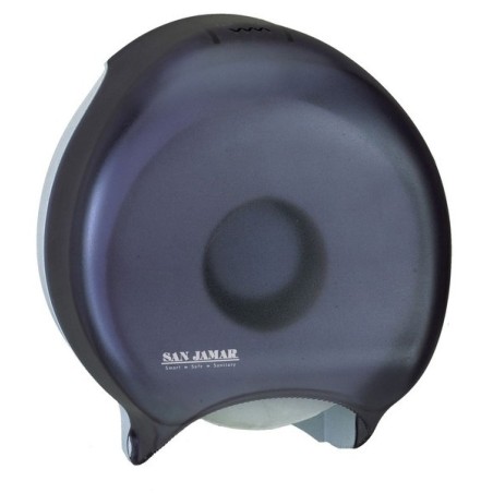 Distributor for jumbo size toilet paper.