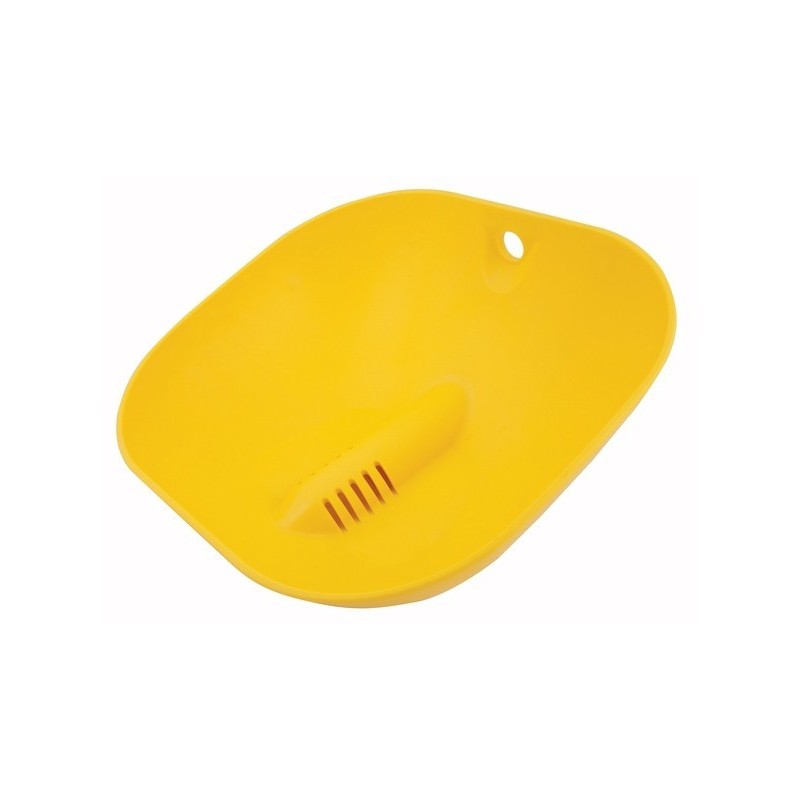 Replacement yellow ABS plastic bowl for Bradley Halo eye or face wash stations.