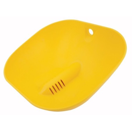Replacement yellow ABS plastic bowl for Bradley Halo eye or face wash stations.