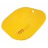 Cuvette de rechange en plastique jaune ABS pour douches oculaires ou faciales Halo par Bradley.