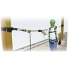 Miller Techline temporary horizontal lifeline system for fall protection without overhead anchorage