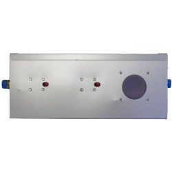 Pompe de filtration d’eau usée pour douche de décontamination TeleShower. Ensemble de filtres 25 µm et 5 µm inclus.