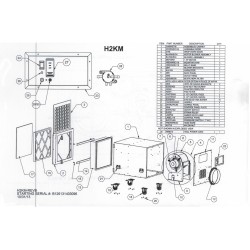 Negative pressure HEPA air filtering system with manual airflow control. 1300 or 2000 CFM. For asbestos, lead, mold and dust.