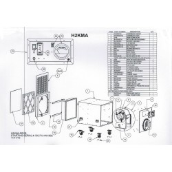 HEPA negative air machine with manometer. 1300 to 2000 CFM variable airflow. For asbestos, lead, mold and dust.