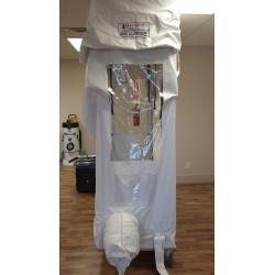 Mobile containment cub kit for asbestos removal and decontamination.