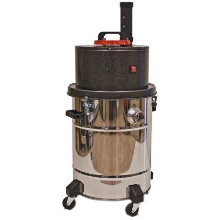 HEPA industrial vacuum 12 gal. for wet and dry recovery. Including HEPA filter and polyester main filter.