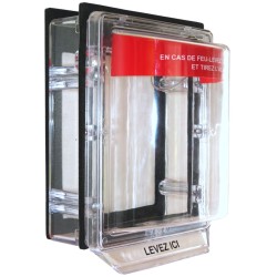 Couvert résistant à l'eau pour station d'alarme manuelle