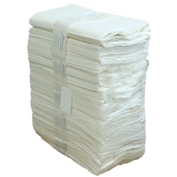 Disposable 2-ply tissue bed sheets for twin bed, 25/pkg.