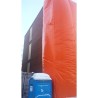 Orange tarp roll, 3 mil., 12 feet X 100 feet, for asbestos removal.