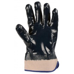 Gants de coton enduits de nitrile, poignets ouverts