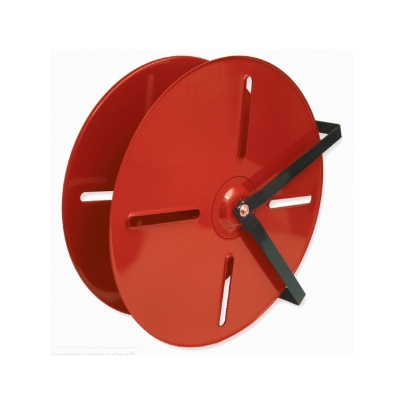 High capacity 24-inch hose reel for 150 feet heavy duty double jacket or rubber hose.