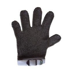 Ambidextrous cut-resistant A9, UL-listed stainless steel metal mesh glove. FDA approved for food handling. Sold individually.