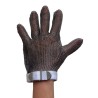 Ambidextrous cut-resistant A9, UL-listed stainless steel metal mesh glove. FDA approved for food handling. Sold individually.