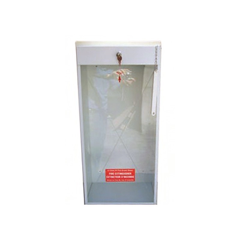 Cabinet de surface en acier pour extincteurs de 20 lbs à poudre ou 2.5 gallons à eau.