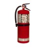 Portable fire extinguisher with powder, 20 lbs, type ABC, ULC 10A-120 BC, with wall hook.