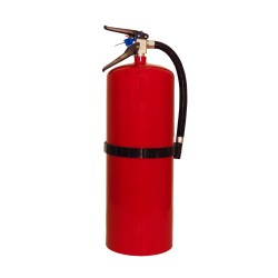 Portable fire extinguisher with powder, 20 lbs, type ABC, ULC 10A-120 BC, with wall hook.