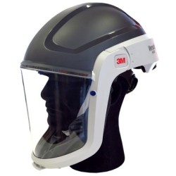 3M complete Versaflo powered air purifying respirator kit for industrial work. Hard hat facepiece and protective factor of 25.