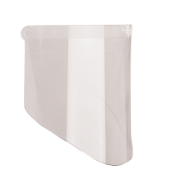 Visière en polycarbonate transparent pour une protection faciale sur mesure. Compatible avec tous les porte-visières de 3M.