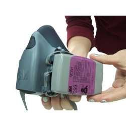 Filtre P100 pour masque de protection respiratoire de série 6000, 7000 & FF-400 de 3M. CSA & NIOSH. 12 unités (6 paires).