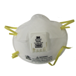 Masque de protection respiratoire 8210V avec valve de 3M, N95. Efficace contre les particules solides et liquides sans huile.