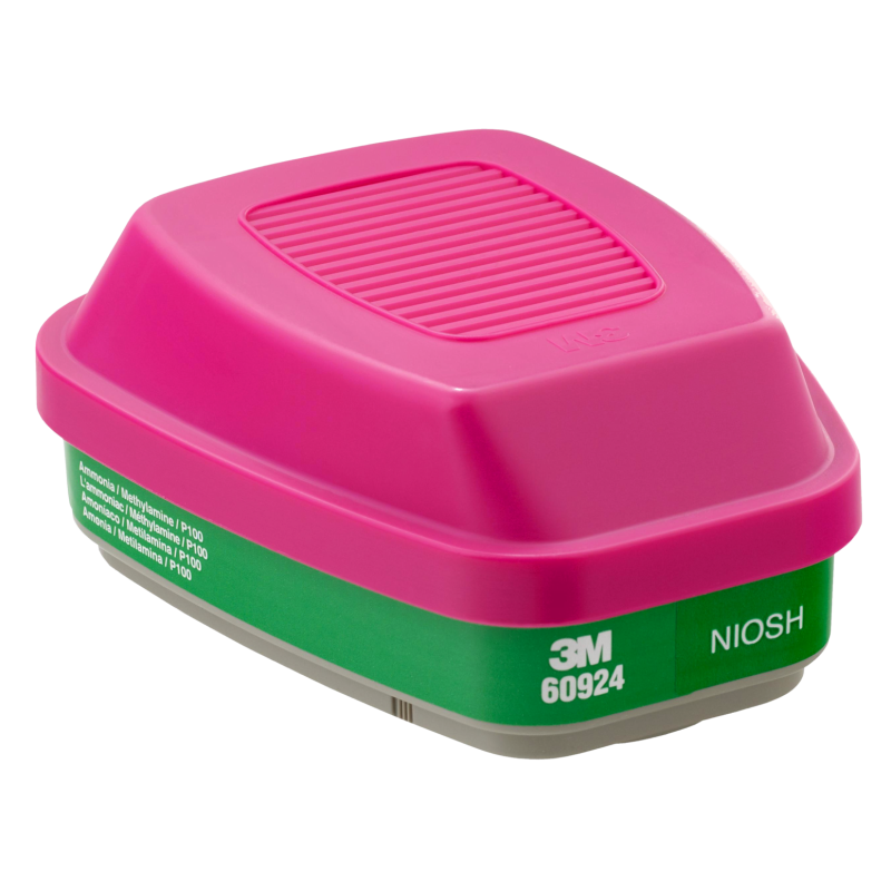 3M approved ammonia & methylamine combined cartridge for half & full respirators series 6000, 7000 & FF-400. Sold in pairs.