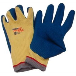 Powergrab® 10-gauge Kevlar knit gloves with a wrinkle-grip latex coating up to the wrist. ASTM/ANSI puncture level 5