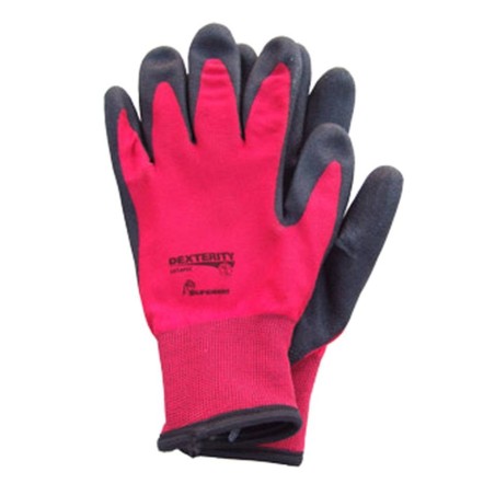 Dexterity winter glove with PVC coating dipped