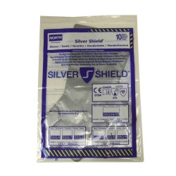 2.7 mils thick Silver Shield ambidextrous powder-free gloves for chemical protection. Sold by 10 pairs.
