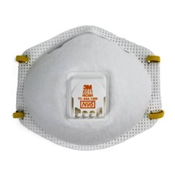 3M N95 NIOSH approved particulate respirator with Cool FlowTM valve. Protects from solids and non-oil based liquids particles.