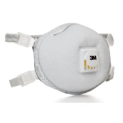 Masque de protection respiratoire ignifuge avec soupape Cool FlowTM de 3M, N95. Résistant aux particules huileuses.