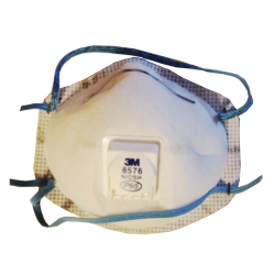 Masque de protection respiratoire P95 avec soupape de 3M. Protection contre les particules huileuses et les gaz acides.