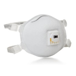 Masque de protection respiratoire ignifuge pour soudeur avec soupape Cool FlowTM de 3M, certifié N95. Étanche et confortable.