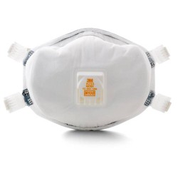 Masque de protection respiratoire N100 avec soupape de 3M. Protection contre certaines particules dangereuses.