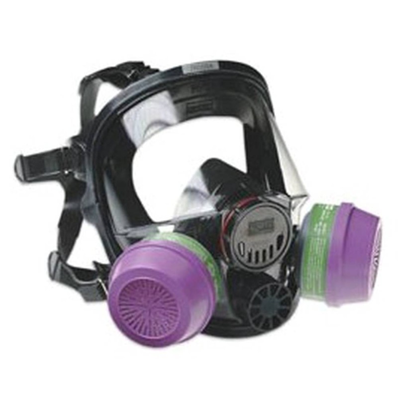North 7600 series NIOSH  approved large respirator for North N series filters, cartridges, cartridge/filters.