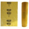 Statutory bilingual yellow bag for asbestos waste. Allows safe transportation of hazardous waste to landfills. 3 mils, 33"x50"