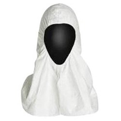 Cagoule en Tyvek à enfiler, avec ouverture faciale élastique, bte/100 unités