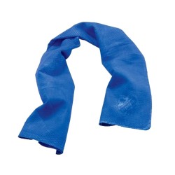 Cooling towel for reducing heat discomfort.