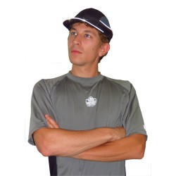 Ergodyne baseball-style bump cap with 4 LEDs. Lightweight protection against bumps.