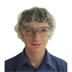 Waterproof disposable clear caps 21 in. (1000)