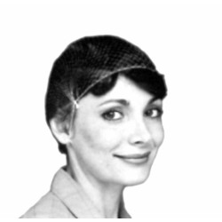 Brown nylon mesh hair net 21", 30 pq of 12 units