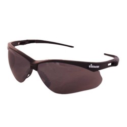 Jackson Safety Nemesis protective eyewear with anti-fog treated smoke mirror polycarbonate lenses ideal for outside work.