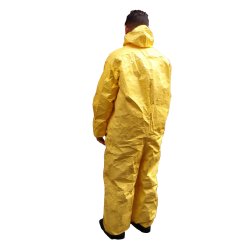 TYCHEM 2000 disposable yellow coverall with hood sold individually