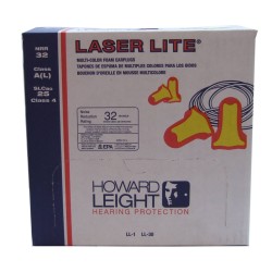 Earplug LASER LITE corded, 32 db, box of 100