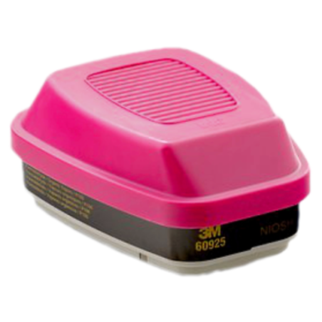 : 3M formaldehyde & organic vapors cartridge/P100 filter for 3M half & full facepiece respirators series 6000, 7500 & FF-400.