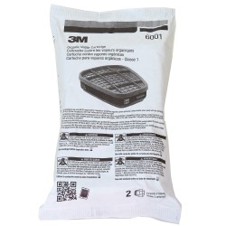 Cartouche contre les vapeurs organiques de 3M, compatible avec les masques de protection respiratoire des séries 6000 & 7500.
