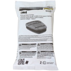 3M approved organic vapours, acid gases & other gases cartridge for 3M respirators series 6000, 7000 & FF-400. Sold in pairs.