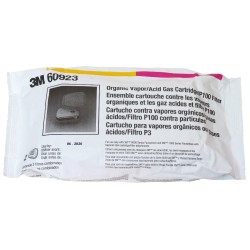 3M approved organic vapours/acid gases combined cartridge for respiratory protection series 6000, 7000 & FF-400. Sold in pairs.