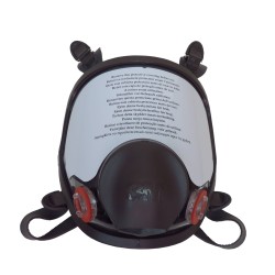 Masque complet de protection respiratoire de série 6000 de 3M. Homologué NIOSH. Cartouche & filtre non-inclus. Moyen